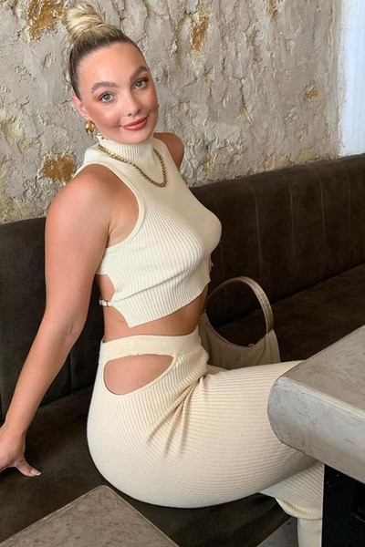 Moderan komplet od samtastog žerseja