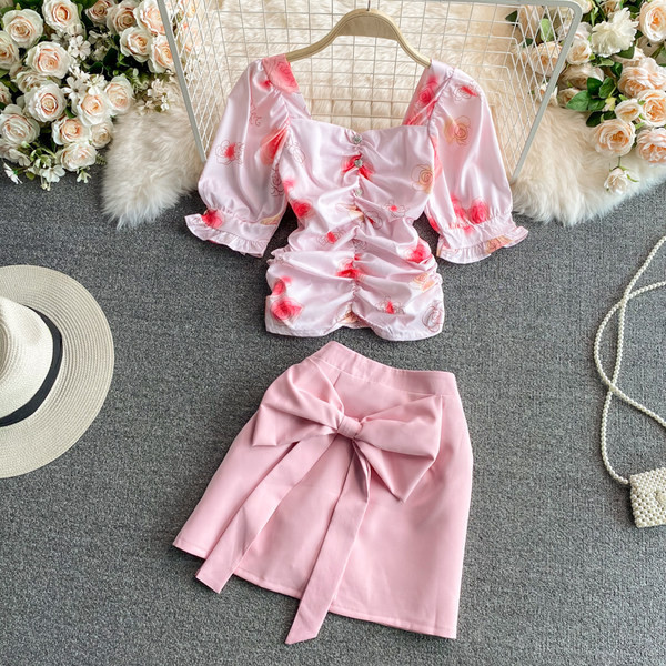 Ženski moderan set s trakom iz dva dijela