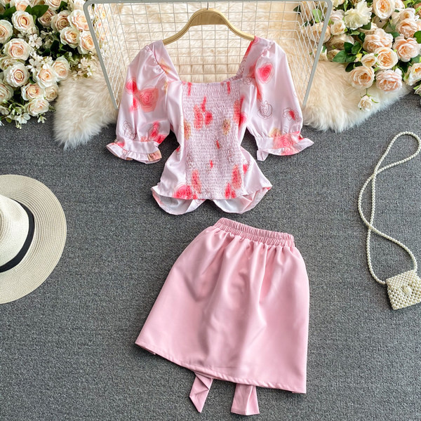 Ženski moderan set s trakom iz dva dijela