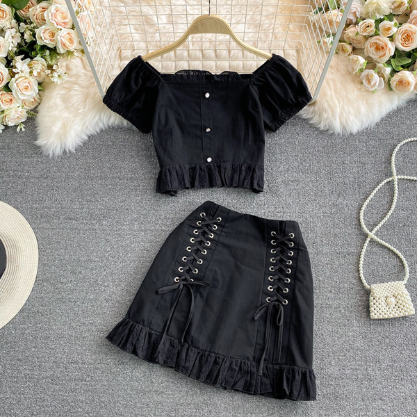 Sieviešu ikdienas komplekts ar saitēm trīs krāsās