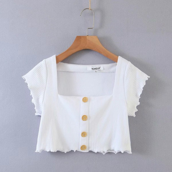 Novi model ljetne garniture od samtastog žerseja i gumbića