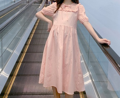 Elegantni model ženske duge haljine za trudnice