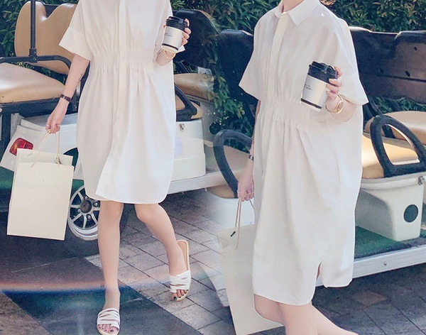 Moderna ženska haljina za trudnice sa kratkim rukavima