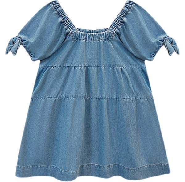 Moderna ženska traper haljina za trudnice