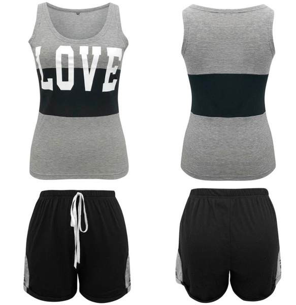 Sportski ležerni set majice bez rukava i kratkih hlača