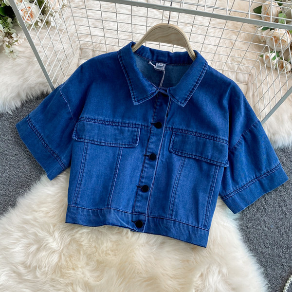 Novi model ženskog jeans kompleta plave boje