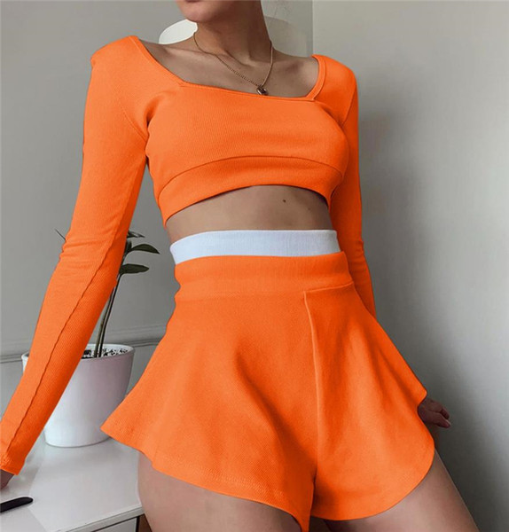 Moderan komplet iz dva dijela - kratke bluze i širokih hlača