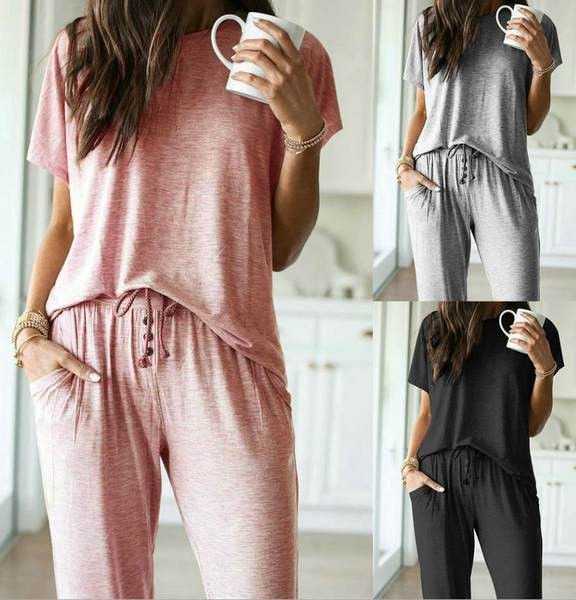 Dnevni ženski set dugih hlača i majice