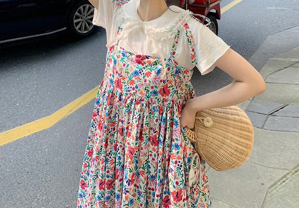 Casual ženski komplet haljina i bluza za trudnice