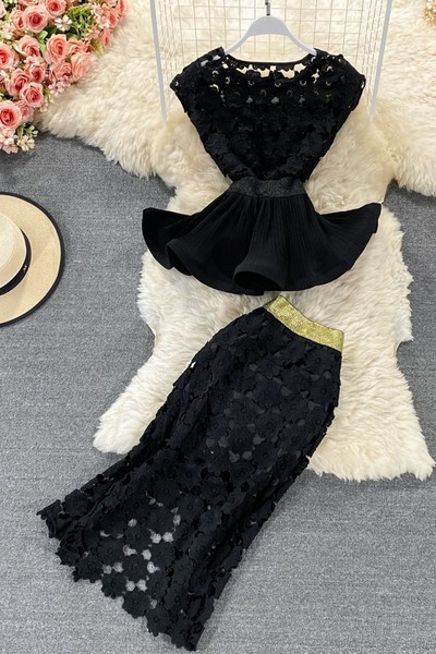 Ženski čipkani set iz dva dijela