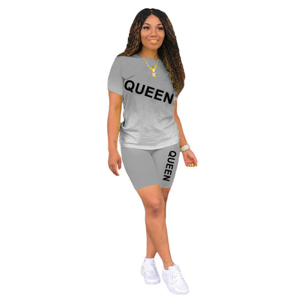 Novi model sportske ženske ekipe od majice kratkih rukava i hlačica s natpisima