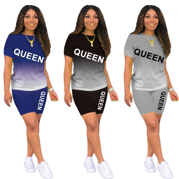 Novi model sportske ženske ekipe od majice kratkih rukava i hlačica s natpisima