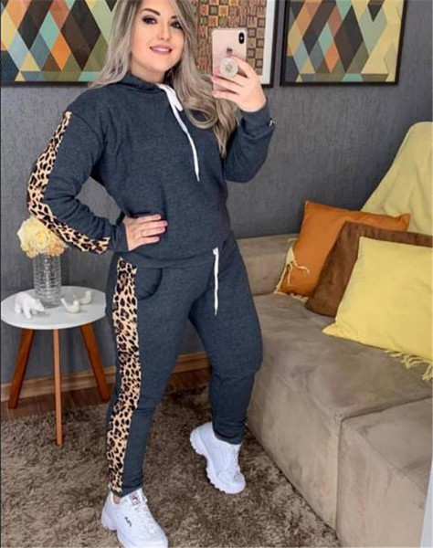 Sportski i svakodnevni set s leopard rubom