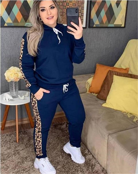 Sportski i svakodnevni set s leopard rubom