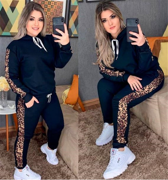 Sportski i svakodnevni set s leopard rubom