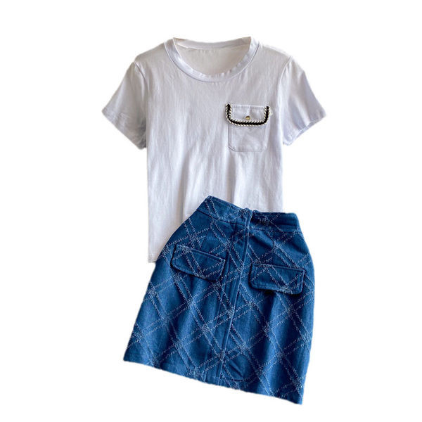 Ženski casual komplet s visokim strukom