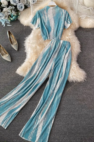 Novi model ženskog kompleta sa elastikom u struku u raznim bojama