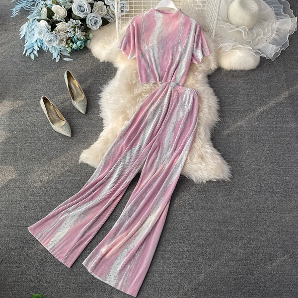 Novi model ženskog kompleta sa elastikom u struku u raznim bojama