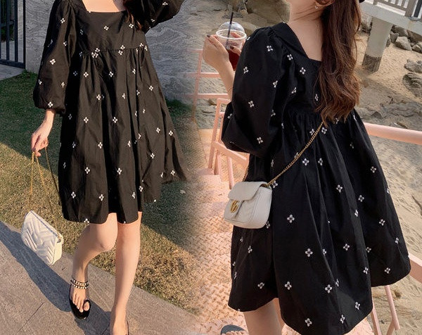 Moderan ženski model kratke haljine za trudnice