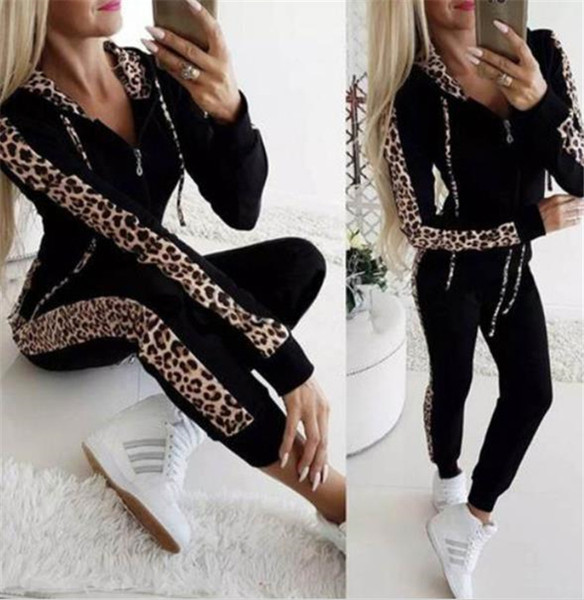 Sportsko-casual komplet s uzorkom leoparda