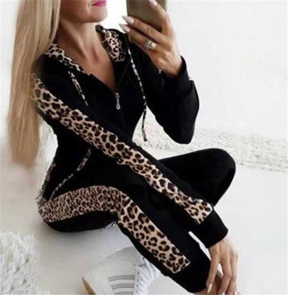 Sportsko-casual komplet s uzorkom leoparda