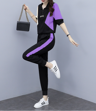 Γυναικείο casual σετ με κορδόνια  και φερμουάρ