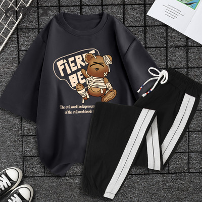 Casual ženski komplet majica kratkih rukava i hlača - razne aplikacije