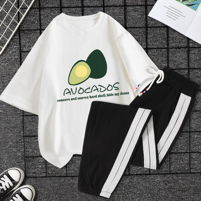 Casual ženski komplet majica kratkih rukava i hlača - razne aplikacije