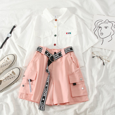 Ανοιξιάτικο σετ σορτς και κοντομάνικο πουκάμισο