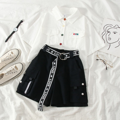 Ανοιξιάτικο σετ σορτς και κοντομάνικο πουκάμισο