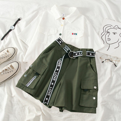 Ανοιξιάτικο σετ σορτς και κοντομάνικο πουκάμισο