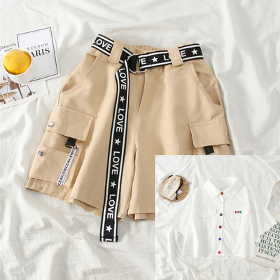 Ανοιξιάτικο σετ σορτς και κοντομάνικο πουκάμισο