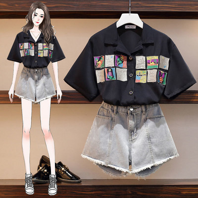 Νέο μοντέλο καλοκαιρινό σετ - πουκάμισο και κοντό τζιν