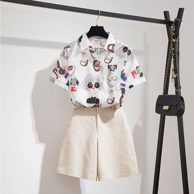 Νέο μοντέλο καλοκαιρινό σετ - πουκάμισο και κοντό τζιν