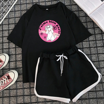 Γυναικείο καλοκαιρινό σετ σορτς και μπλουζάκι - διάφορα μοντέλα