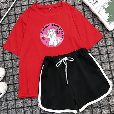 Γυναικείο καλοκαιρινό σετ σορτς και μπλουζάκι - διάφορα μοντέλα