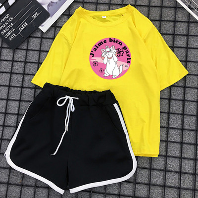 Γυναικείο καλοκαιρινό σετ σορτς και μπλουζάκι - διάφορα μοντέλα