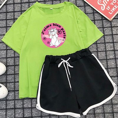 Γυναικείο καλοκαιρινό σετ σορτς και μπλουζάκι - διάφορα μοντέλα