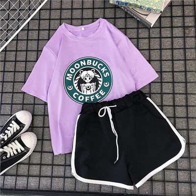 Γυναικείο καλοκαιρινό σετ σορτς και μπλουζάκι - διάφορα μοντέλα