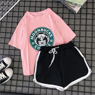 Γυναικείο καλοκαιρινό σετ σορτς και μπλουζάκι - διάφορα μοντέλα