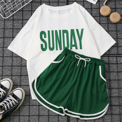 Γυναικείο καλοκαιρινό σετ σορτς και μπλουζάκι - διάφορα μοντέλα