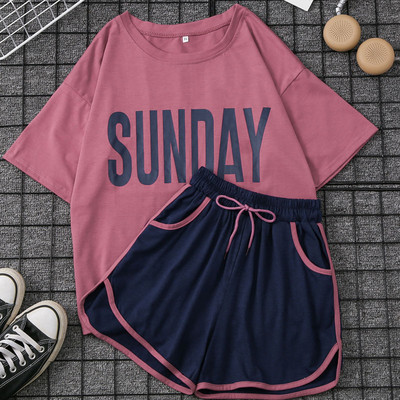 Γυναικείο καλοκαιρινό σετ σορτς και μπλουζάκι - διάφορα μοντέλα