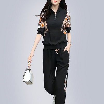 Jauna modeļa sieviešu komplekts ar rāvējslēdzēju - divas daļas