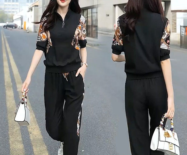 Jauna modeļa sieviešu komplekts ar rāvējslēdzēju - divas daļas