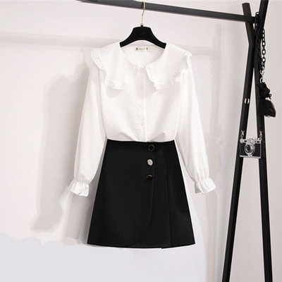 Καθημερινό σετ σε δύο μέρη  - φούστα και πουκάμισο