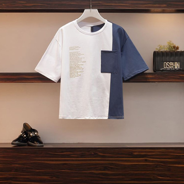 Καθημερινό σετ γυναικείο -  παντελόνι και μπλουζάκι με τσέπη