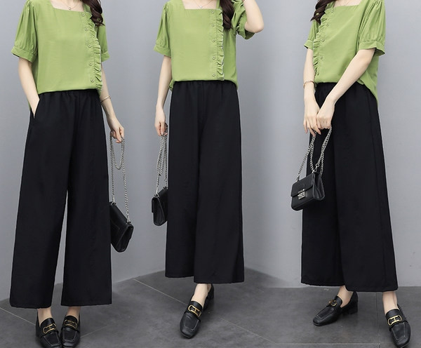 Moderan ženski komplet - široki model iz dva dijela