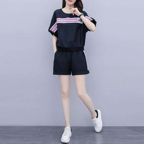 Jauna modeļa sieviešu komplekts no divām daļām baltā un melnā krāsā