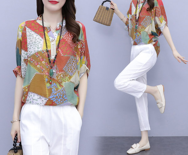 Proljetni ženski komplet košulja i hlače