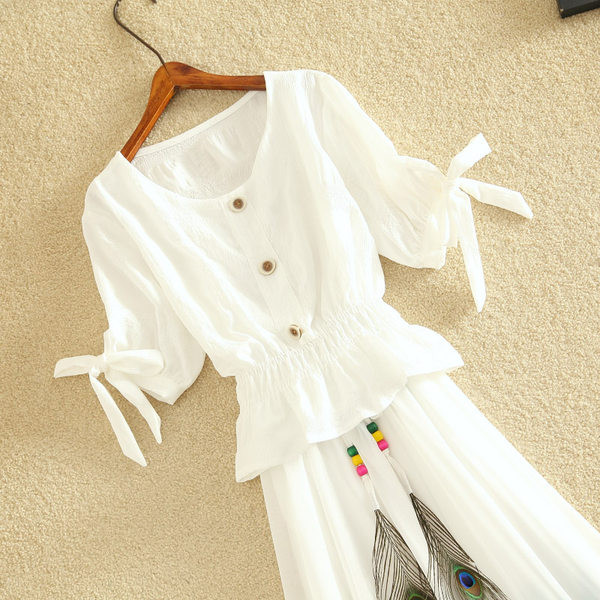 Moderan ženski komplet iz dva dijela - duga suknja i bluza